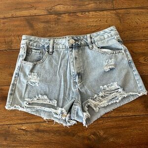 Rue 21 denim high-rise shorts size 8